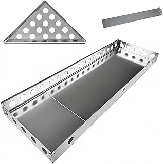 Floating Shower Bench, Adjustable Shower Bench, Heavy-Duty Aluminum Alloy Extendable Bathtub Bench with Triangular Support Bracket, Frame Weight Capacity 500 lbs (3“ × 14.5” × 34.5“-62”)