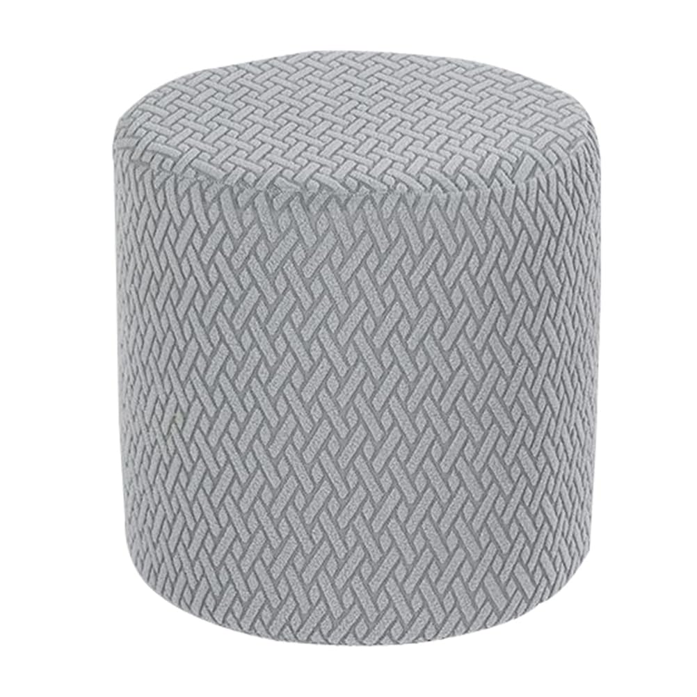 HHONGWYT Housse De Pouf Rond Petit 30x30cm/31x38cm/37x42cm Extensible Housse Ottomane (Personnalisation Support) Housse De Protection Pour Pouf Rond Housse Repose Pied,#6,Custom Sizes L