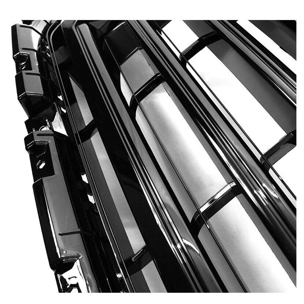 Amazon.com: QyllqbQ Chrome & Gloss Black Front Bumper Hood Grille 