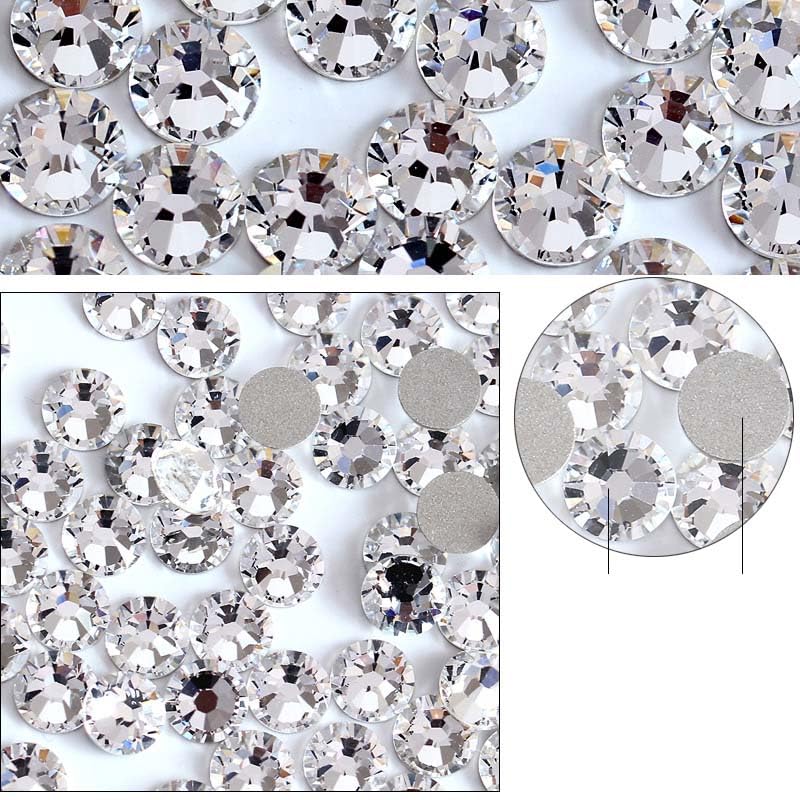 BEADSLAND 2880 stuks hotfix strassteentjes, hitteefix strass-steentjes om te knutselen, hotfix kristallen ronde edelstenen, capri blauw, SS10, 2.7-2.9 mm