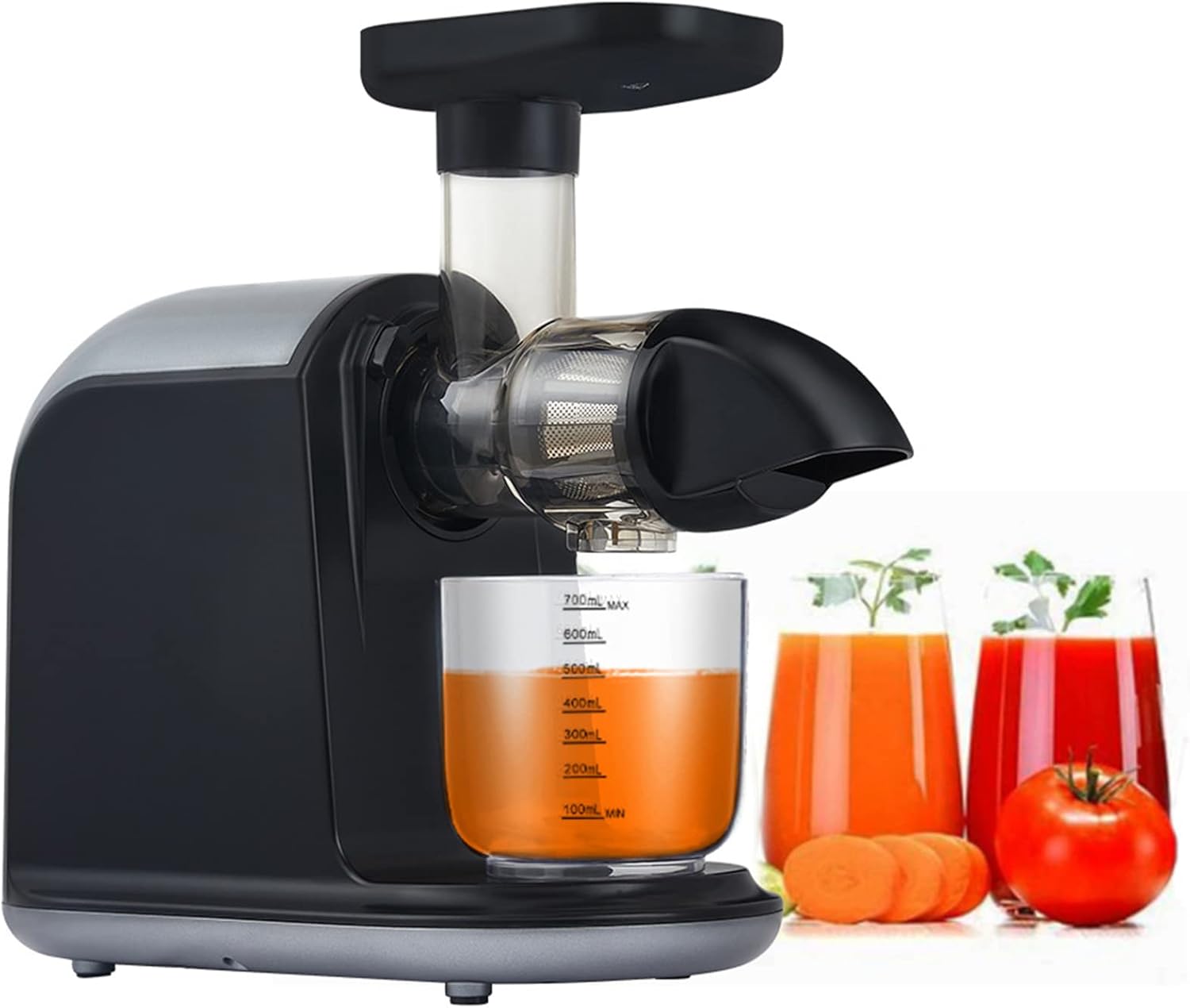 Extractor de Jugos Prensado en Frío Lento 150W 110V para Frutas y Verduras