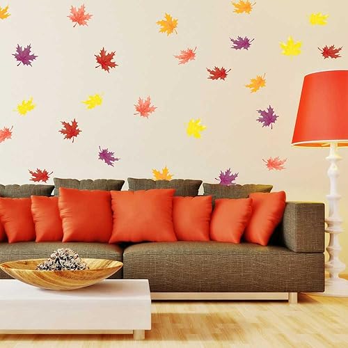 Miniatura 2 de calcomanía decorativo para pared de hojas de otoño Kit – Adhesivo de Pared, naturaleza by chromantics