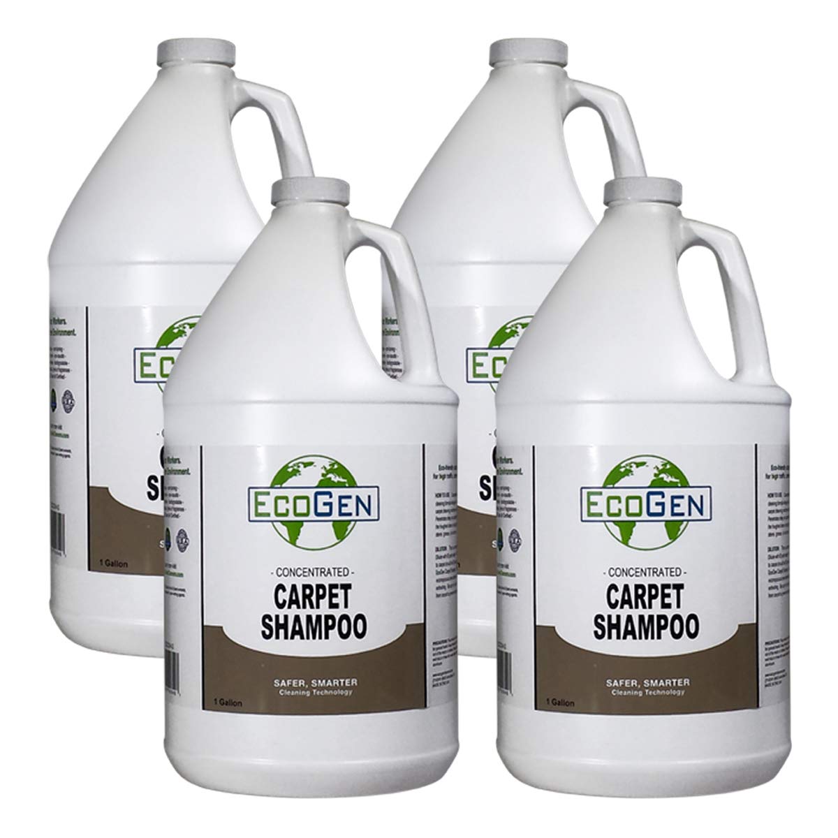 Carpet Shampoo; Concentrated Formula, Deep Cleaning, Unscented, Non Toxic, Safe For Skin, Safe For Pets, Removes Stains And Odors, Pack of 4 Gallons