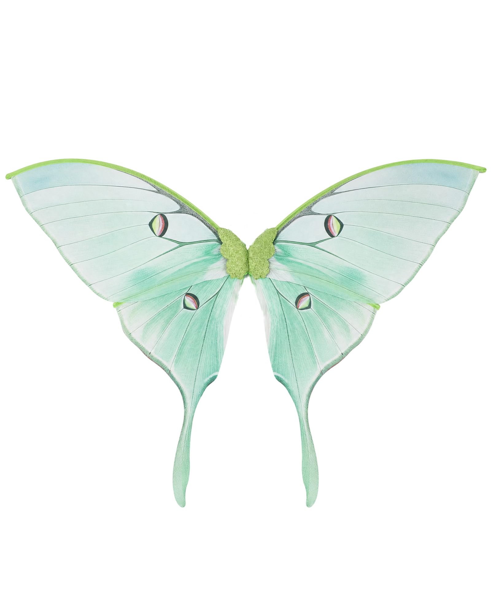 ETOFETE Moth Wings Green Butterfly Costume for Women Halloween Fancy Dress