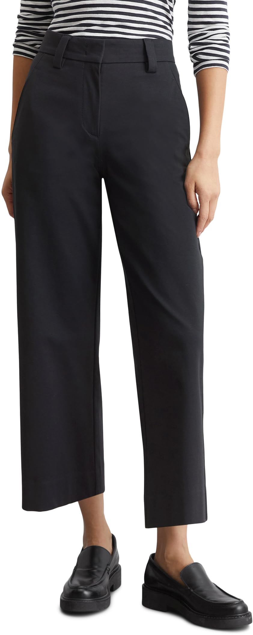 Marc O'Polo Damen Culottehose mit Stretch-Anteil Wide Leg