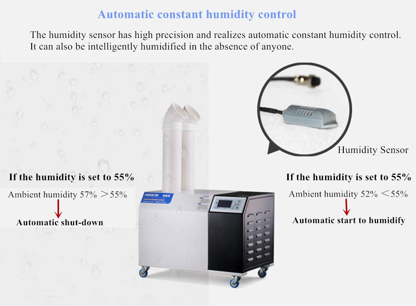 Ultrasonic Industrial Agricultural humidifier disinfector cooler sprayer 6kg/h