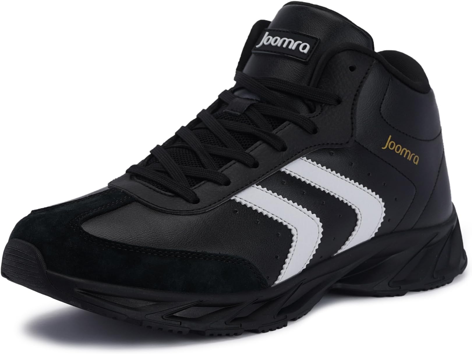 Joomra High Top Shoes for Men Size 13 Male Basketball School Fashion Fitness Sneakers Walking Gym Comfortable Motorcycle Autumn Footwear Black 47