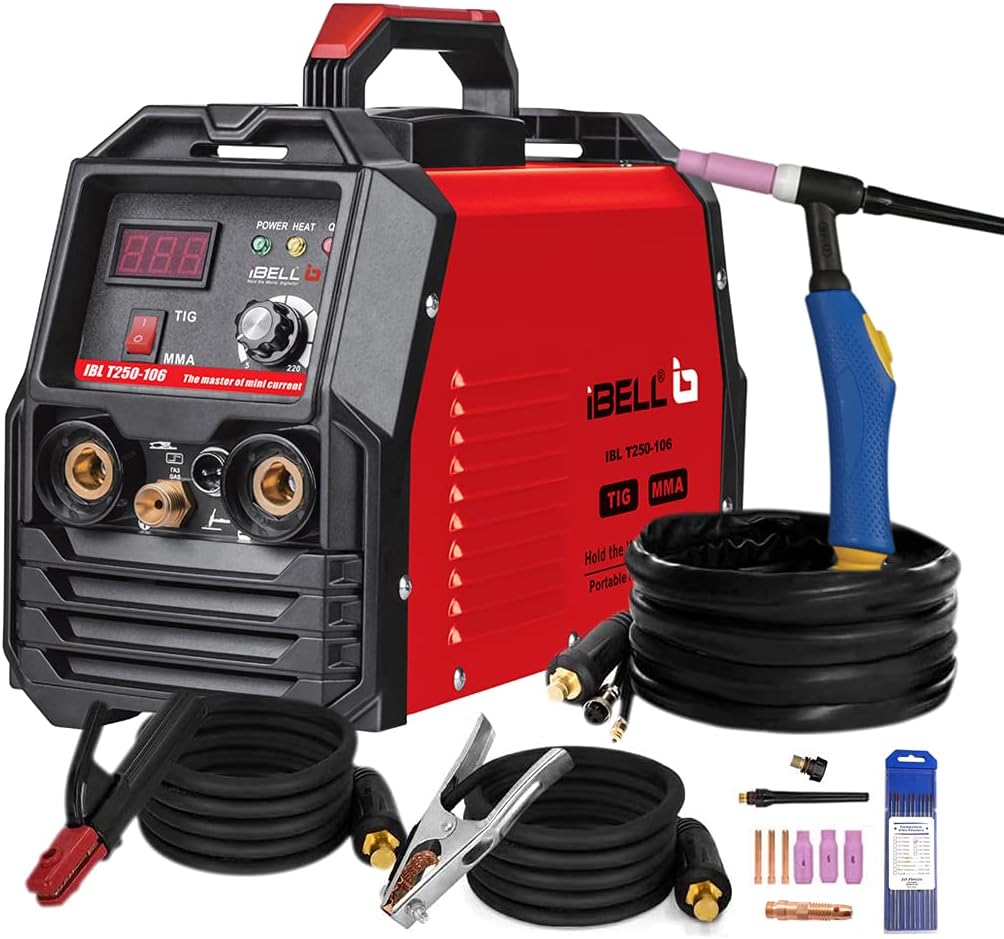 iBELL TIG/MMA Welding Machine, 250A, 220V, Inverter IGBT, Anti Stick