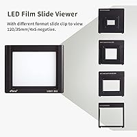 Vista 4 de eTone Visor de diapositivas y películas, digitalización/escaneo/copia. Escáner de caja de luz con interfaz USB de brillo ajustable 10. Viene
