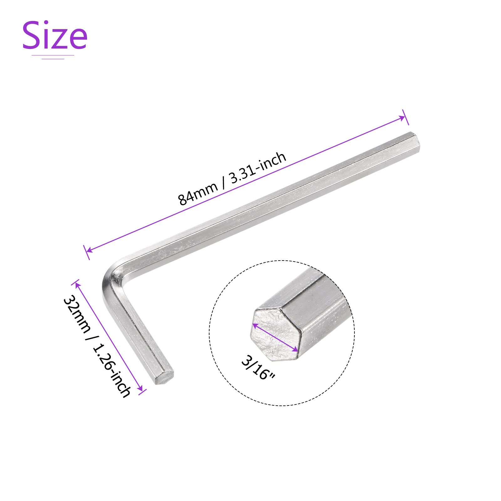 Amazon | DMiotech 2個 4.76mm 六角レンチ L型ロングアーム CR-V 3D