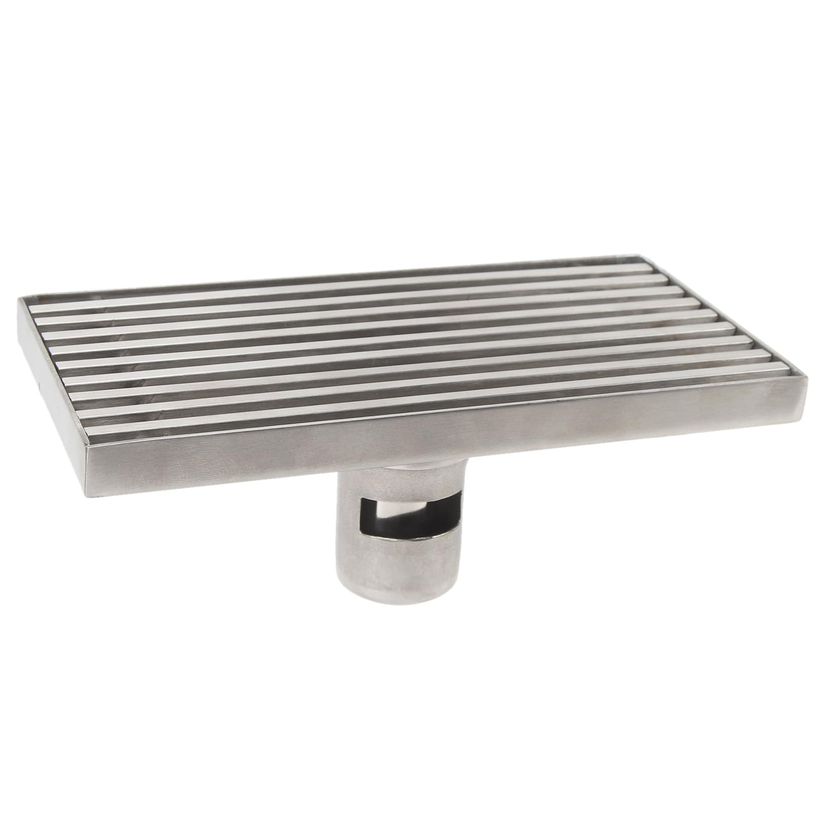 Desagüe de Ducha Lineal de Acero Inoxidable 304 |Engrosado de 8 Pulgadas para tubería de 50 mm |Olor - Bloqueo Desagüe De Piso De Baño para Duchas/Azulejos/Baños |Fácil (Drenaje Medio)