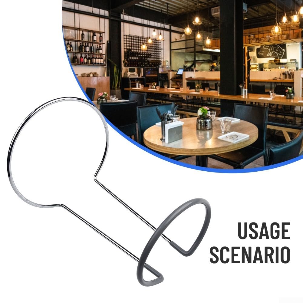 DAZZLEEX Supporto scolapiatti per decanter, caraffa in vetro in acciaio al carbonio per superficie cromata + PVC per hotel/bar/ristorante