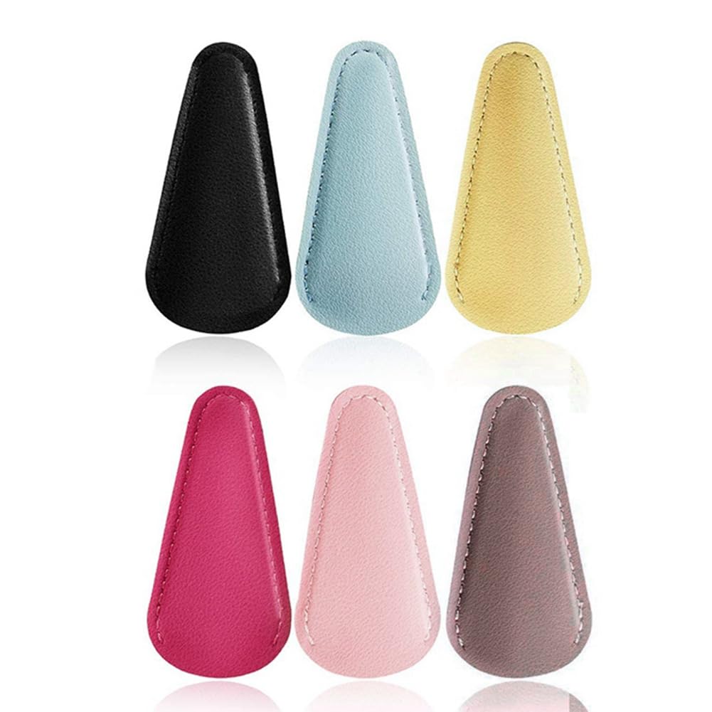 CTRLZS Scissors Sheath Safety Leather Scissors Cover Protector Sewing Scissor Sheath(6 Pcs Colorful)