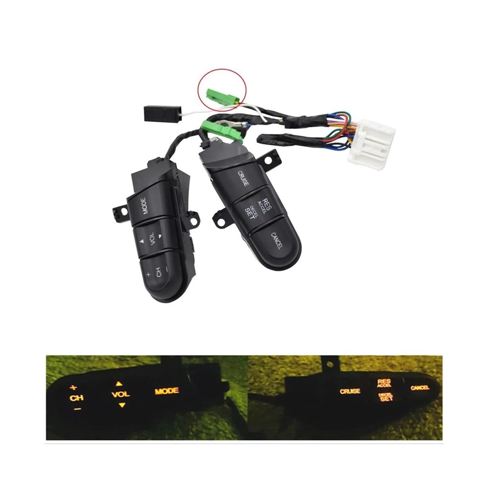 Pulsante Volante Multifunzione Auto Per Jazz Per Fit GE8 36670-SNA-A12 Interruttore Di Pulsante Controllo Audio Al Volante Interruttori Pulsanti(With shift paddle)