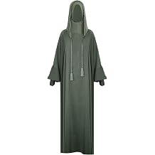 Muslim Prayer Dress for Women, Abaya One Size XL Fits EU 40-54