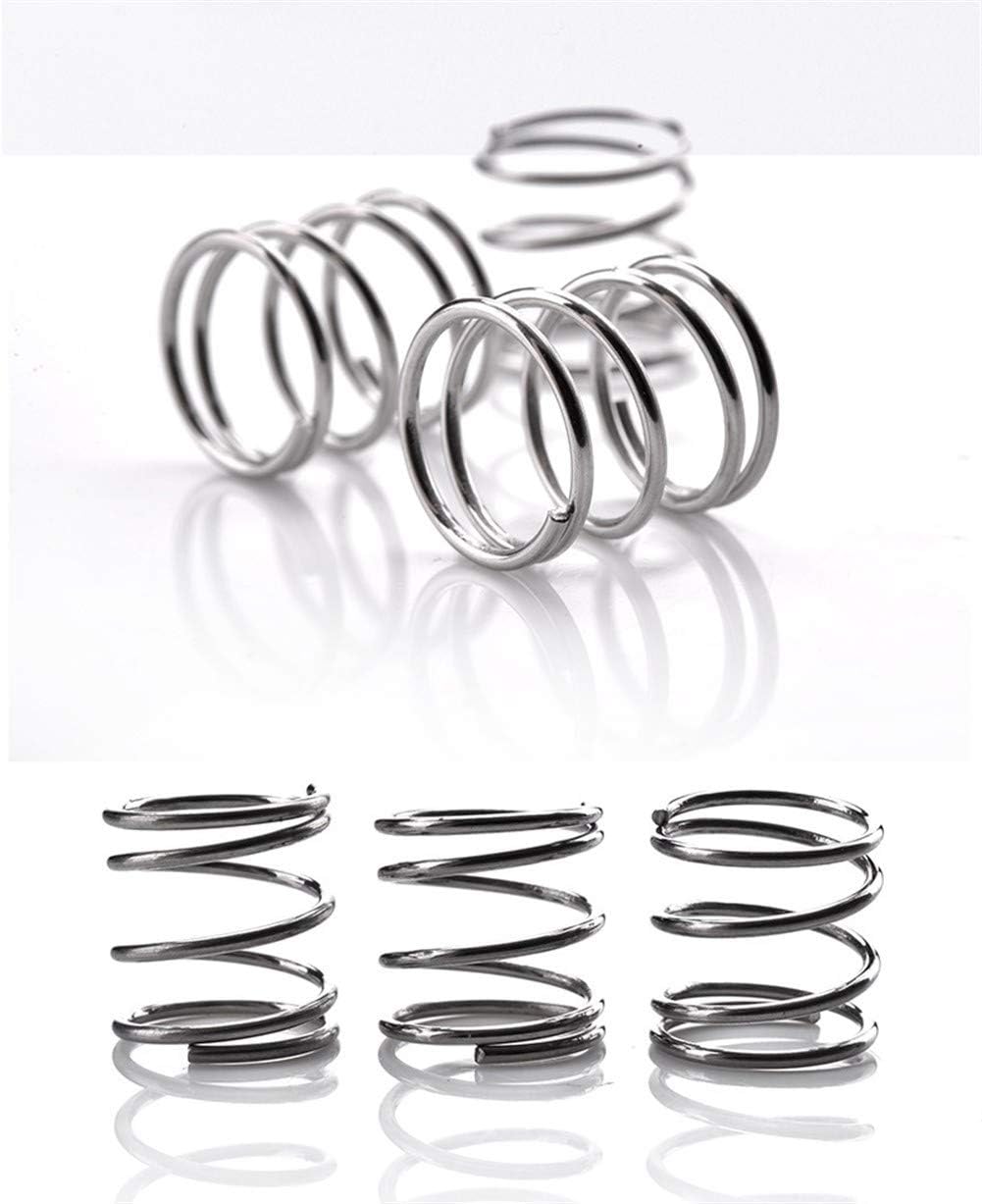 圧縮ばね 10個入りステンレススチール春304の圧縮バルブ線径1.8&times;外径24&times;長さ15〜50ミリメートル TMP1105 (Siz
