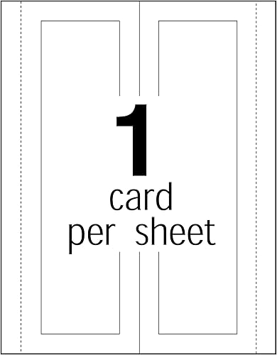 Miniatura 5 de Avery Tarjetas de tienda grandes imprimibles, impresoras láser y de inyección de tinta, 50 tarjetas, 3.5 x 11 (5309)