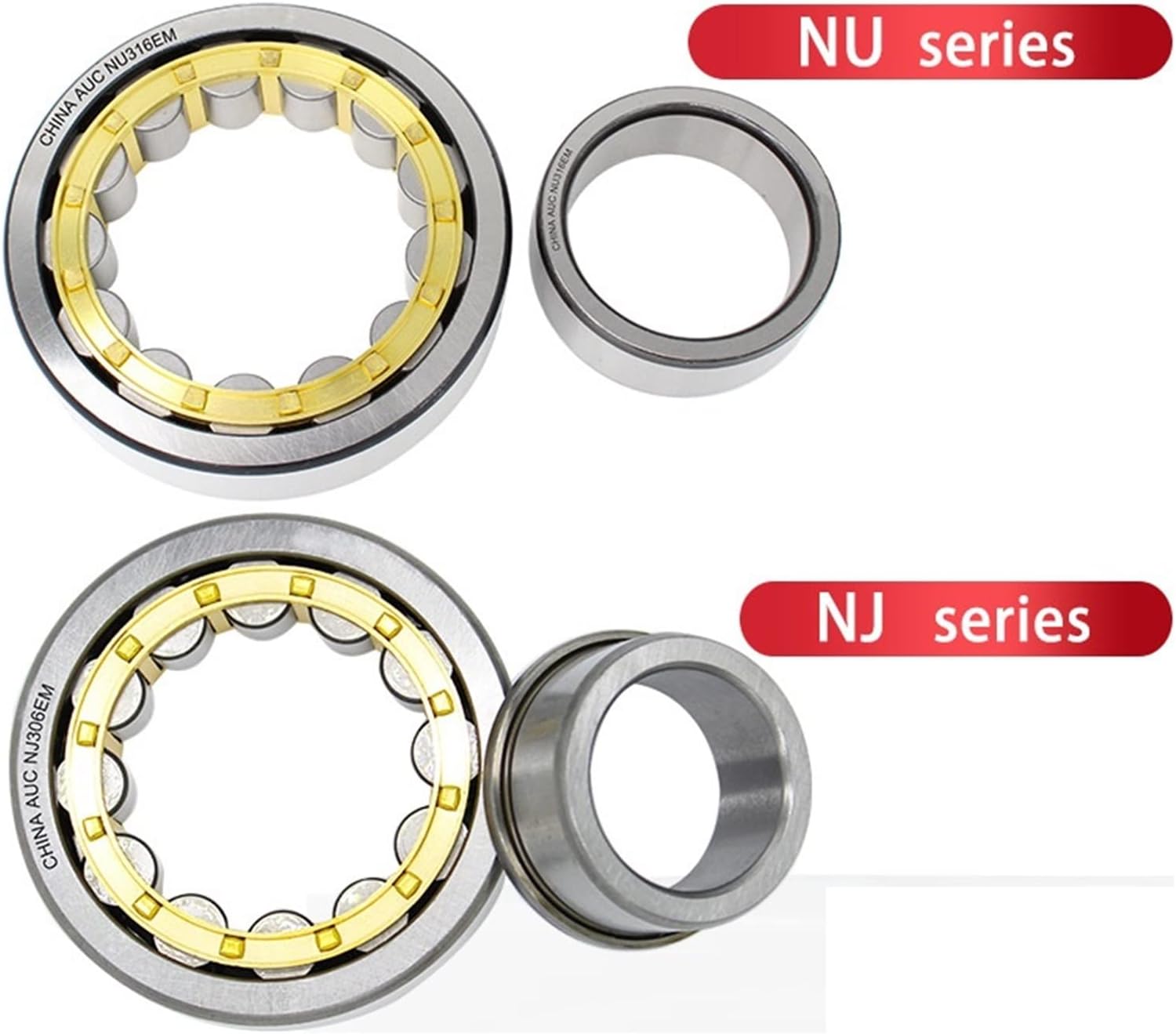 1Pcs Cylindrical Roller Bearing Nj2204 2205 2206 2207 2208 2209 2210 2211 2212em (Color : NJ2205)