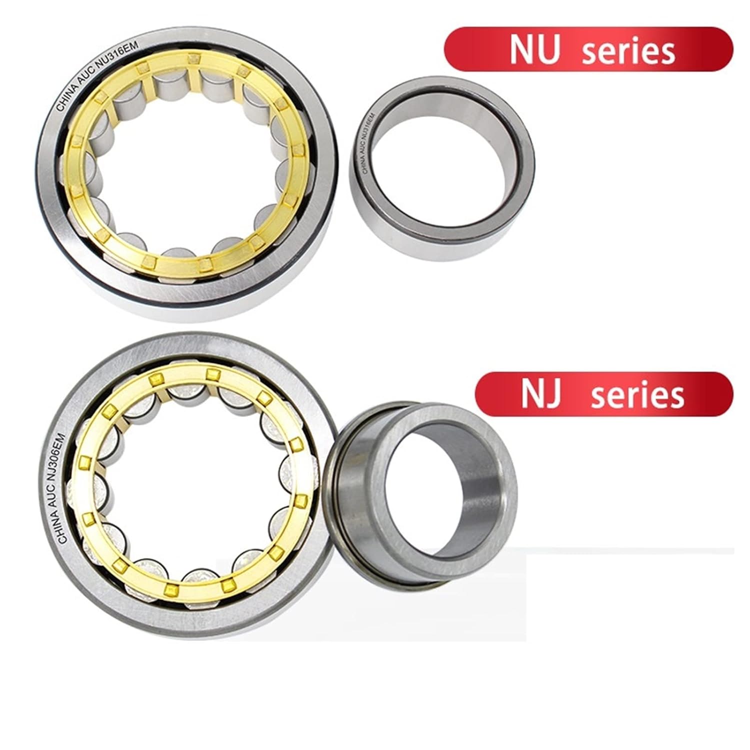 1Pcs Cylindrical Roller Bearing Nj2204 2205 2206 2207 2208 2209 2210 2211 2212em (Color : NJ2205)