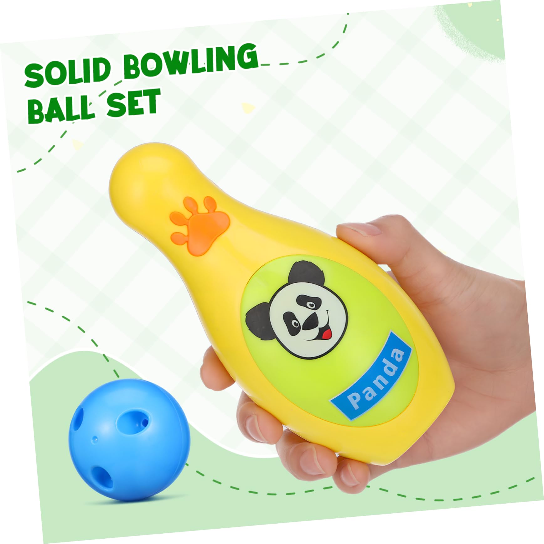 ibasenice Bowling in Plastica per Ragazzo per attività Indoor Ed Outdoor Facile da Montare e Adatto Famiglie e Gruppi