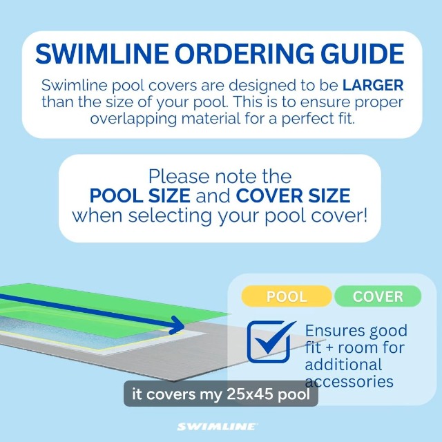 Cubierta para piscina Swimline Hydrotools Silver King 30x50 ft miniatura 7