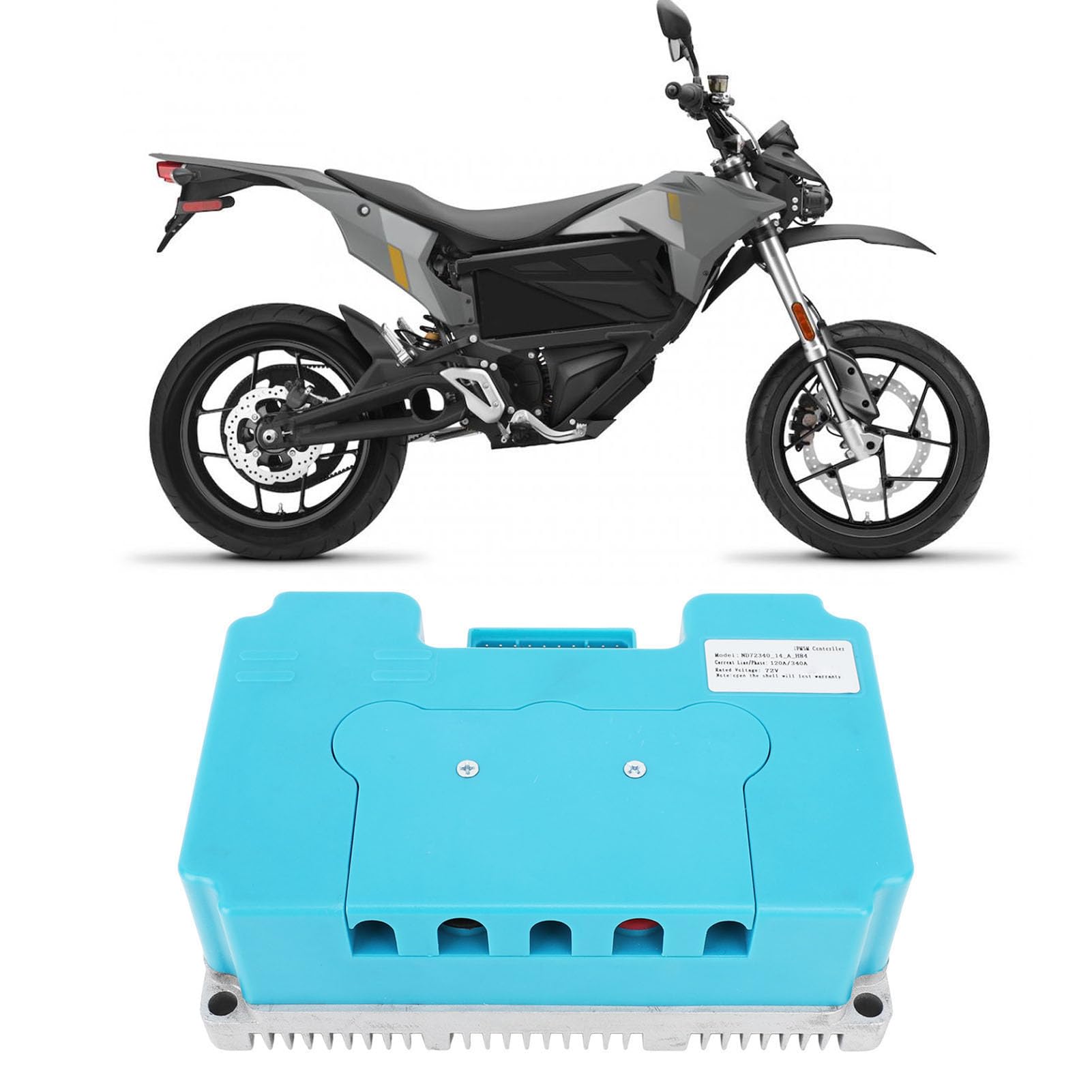 72V 340A Motocykl elektryczny Bezszczotkowy sterownik silnika prądu stałego Sterowanie falą sinusoidalną dla silnika QS Moc 3000W