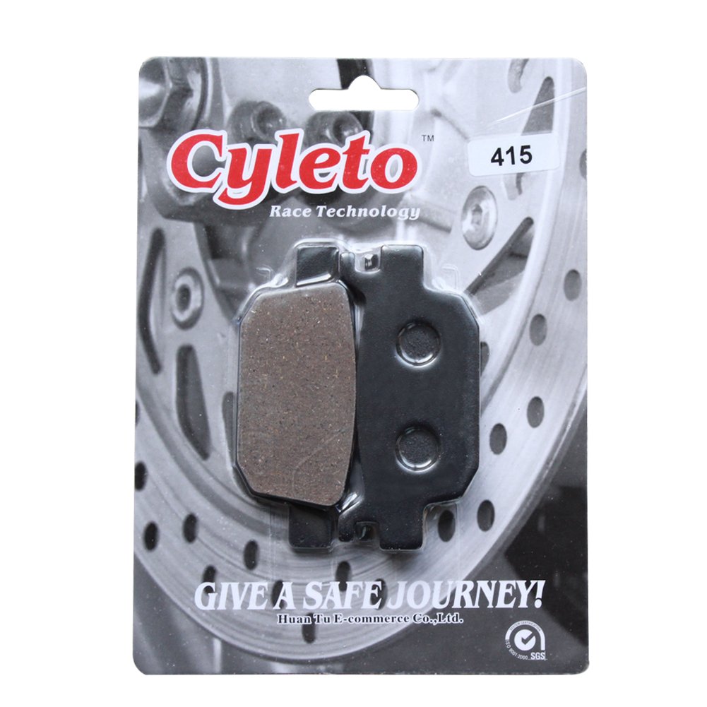 Cyleto Bremsbeläge Hinten Für Yamaha NSS 250/300 Forza – Halbmetallisch, Maße 81,7x37,35x8,95 Mm
