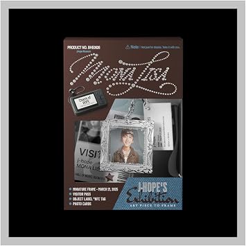 BTS J-HOPE Charm of HOPE Album MONA LISA Version Box+2p PhotoCard+1ea Guide+1ea Miniature Frame+1ea Visitor Pass+1ea NFCtag+Tracking Sealed