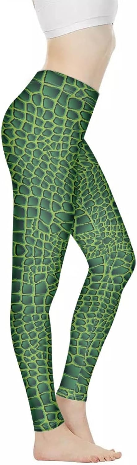 Irisjudy Womens High Waist Workout Leggings for Yoga,Jogging, Novelty Printed Buttery Soft Stretchy Pants Tights Outfit