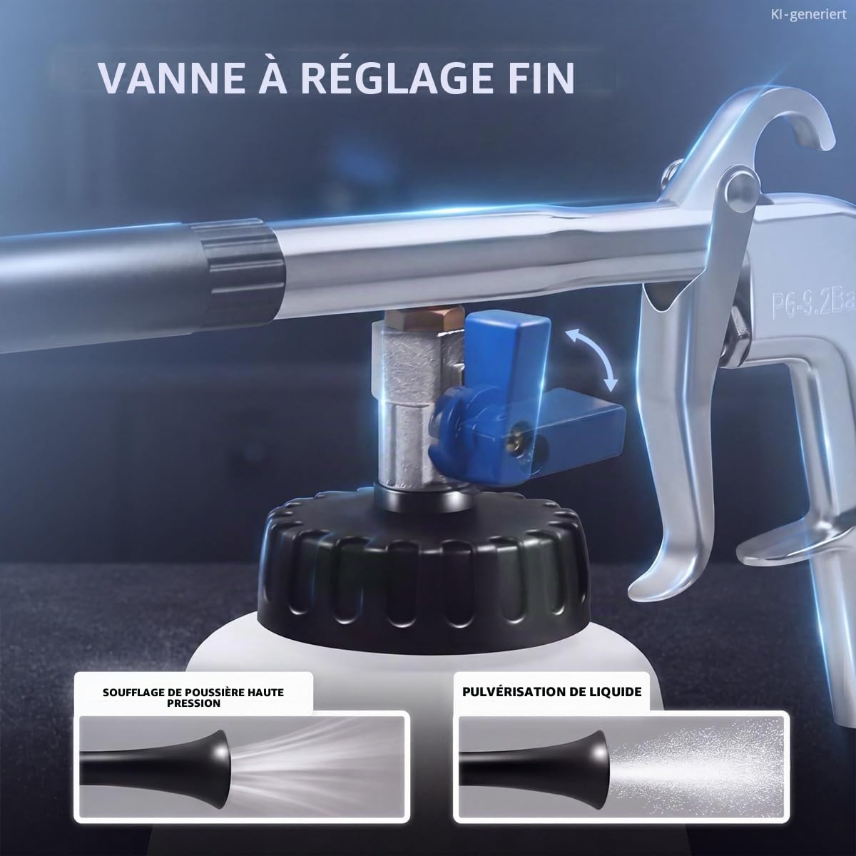 STAHLWERK Pistolet de nettoyage à air comprimé RP-90 ST