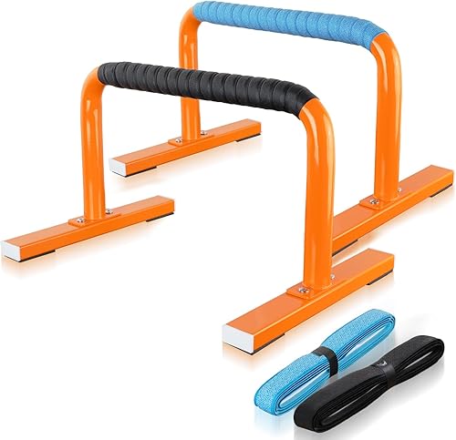 Miniatura 9 de Paraletas de entrenamiento de fuerza, barras de flexión, asas de flexiones, equipo de calistenia para entrenamiento en casa, barras de gimnasia