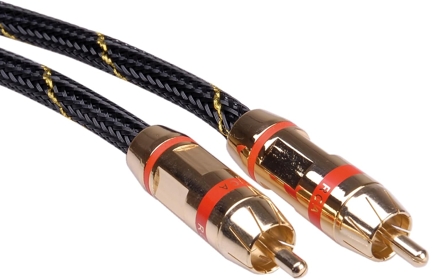Roline 5m Male to Male Simplex Gold Cinch Cable - Red