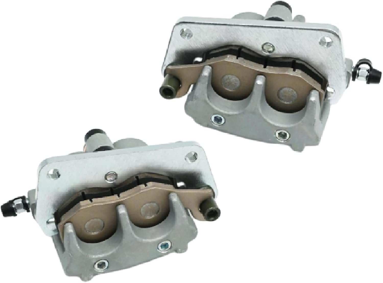 EATAKWARD Front Left Right Brake Caliper Pad Set Replacement for Yamaha YFZ450 2004-2020 YFM700 2006-2020 Raptor 700 Replace# 5TG-2580T-11-00 5TG-2580U-11-00 (Left+Right)