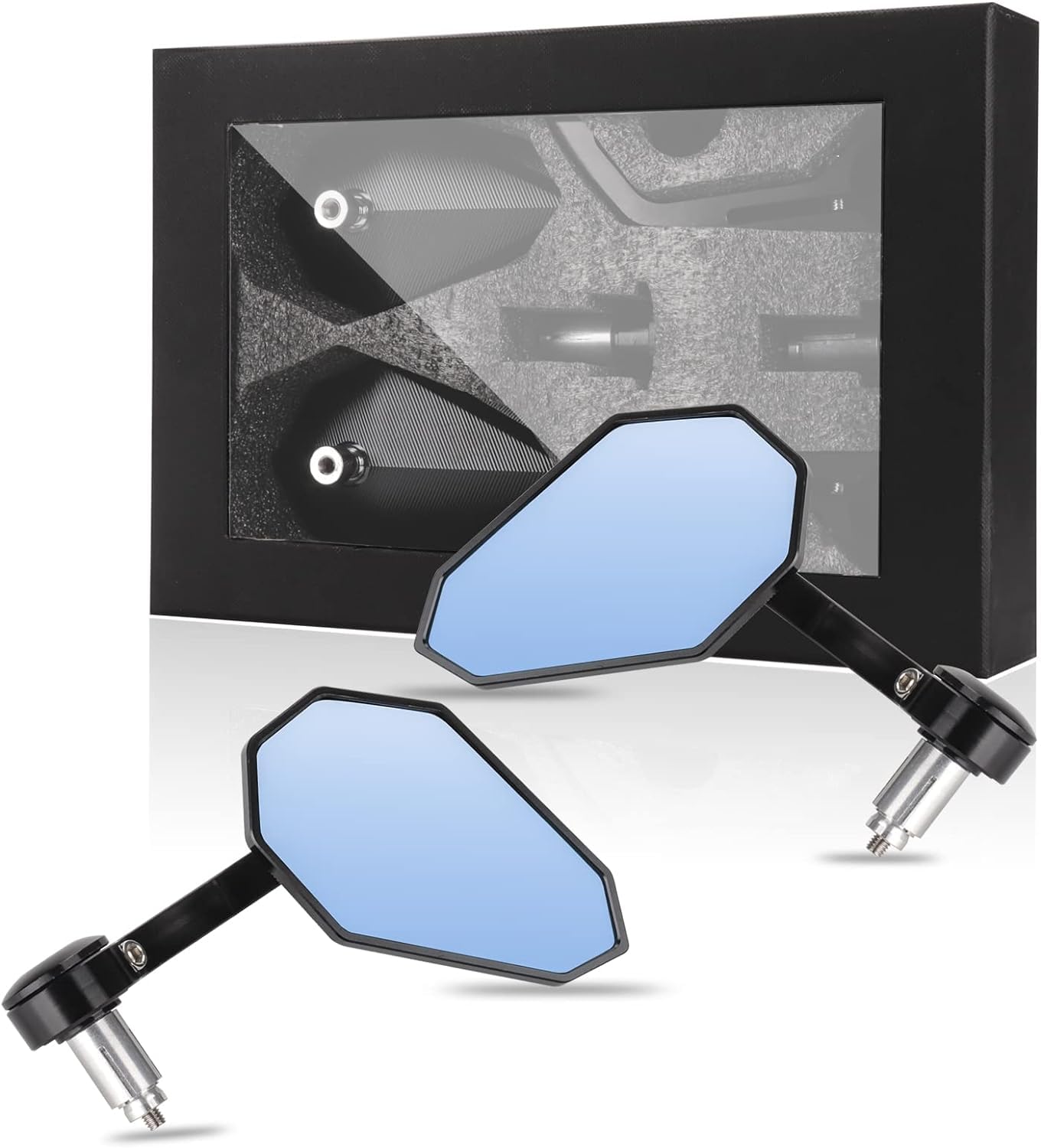Vagary Adjustablebar End Convex Mirrors for 7/8'' 22Mm Handlebar