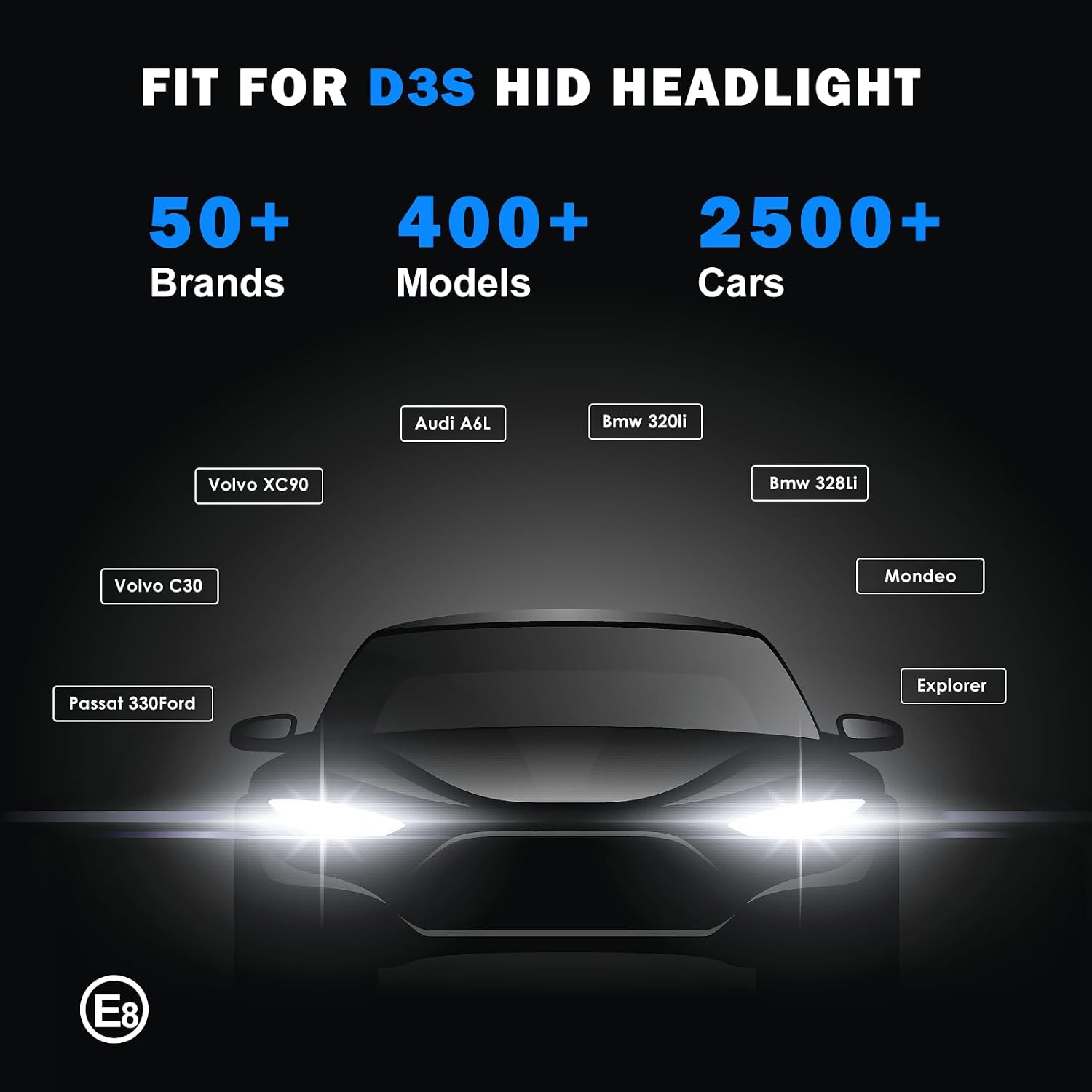 wattstar D3S Xenon Hid Headlight Bulbs, 6000K Pure White, 35W, OEM Quality Hid Headlights, 66340/42403/42302 Hid Replacement Bulbs, Pack Of Two