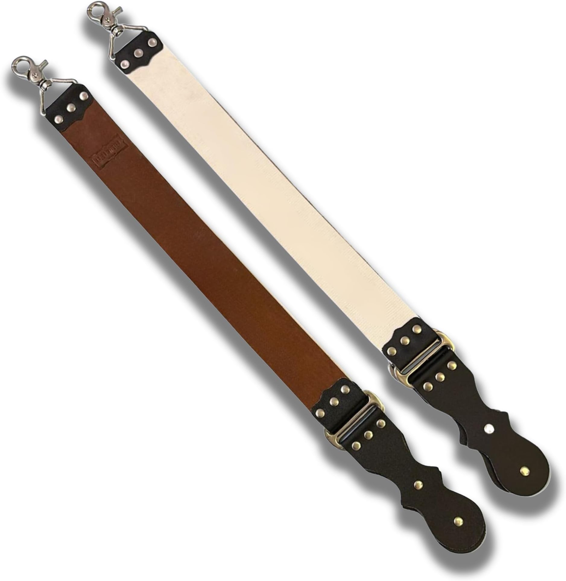 Amazon.com : Razor Meister Premium Cowhide Leather Strop with Swivel ...