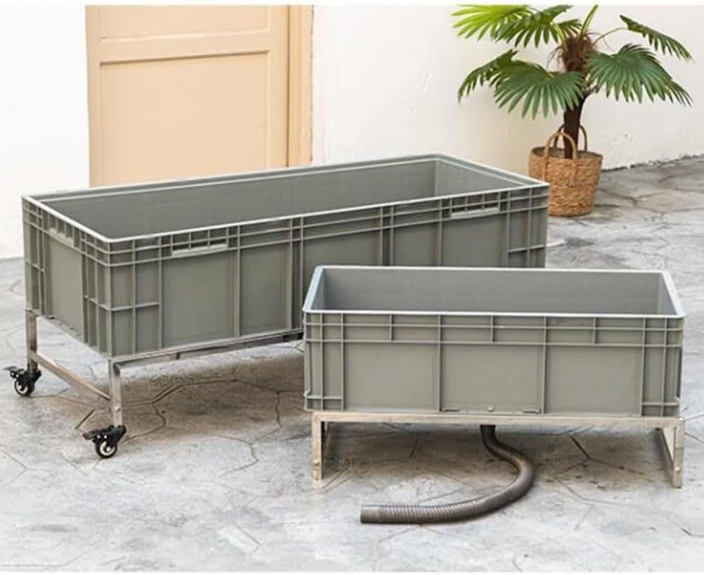 Mop Storage Rack,Commercial Floor Mop Sink with Large Calibre Downpipes, Portable Floor Utility Mop Bucket with Pull-Out Drainage, PP Plastic Mop Service