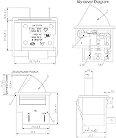 Vista 2 de Heyiarbeit Interruptor de luz de puerta de refrigerador, interruptor de repuesto universal NC 2.5A 250V/5.0A 125V para la mayoría de refrigeradores