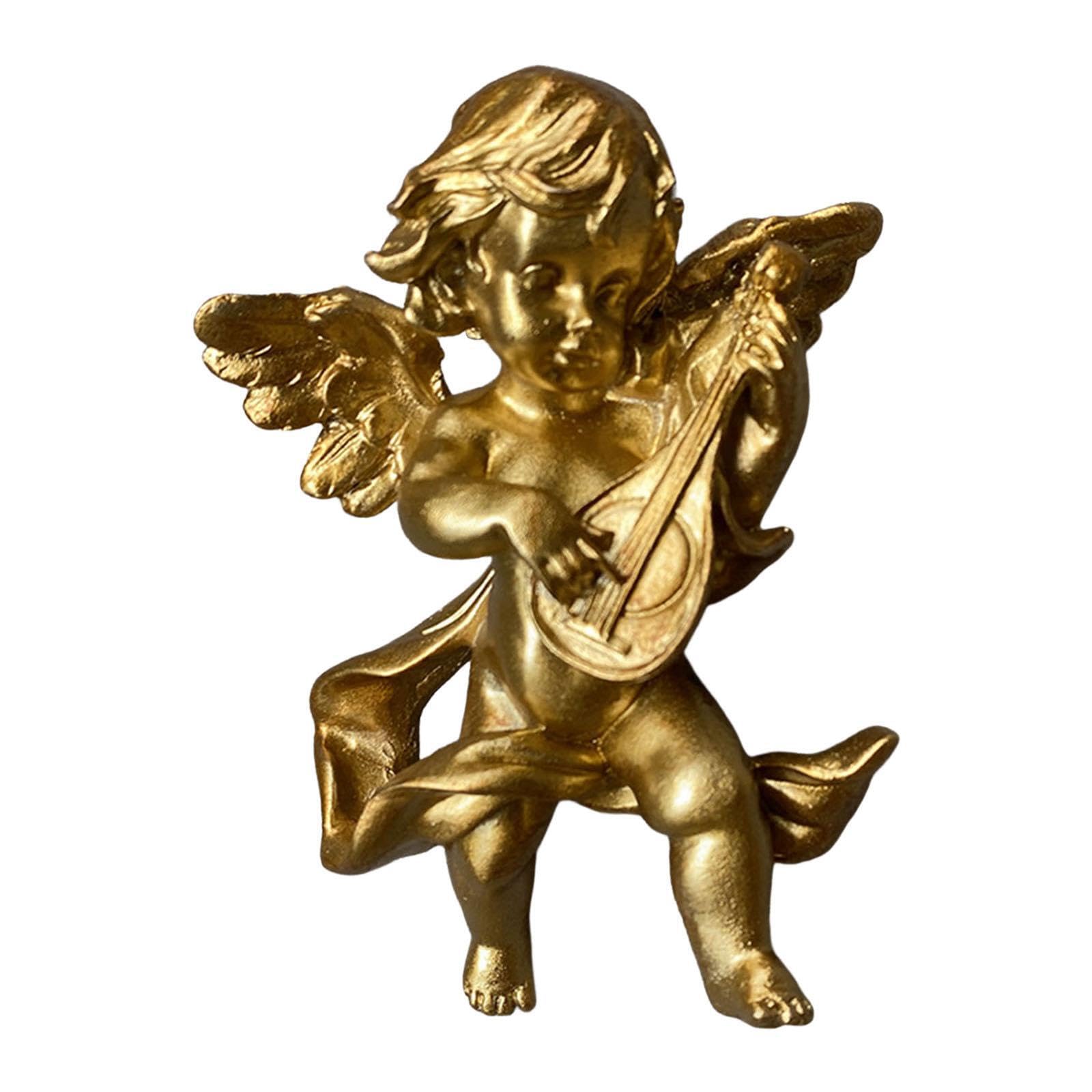TWISAXC Collectible Angel Figurine Wall Decor Resin Crafts Gift Idea Stylish Addition For Home Wall Sculpture Resin Crafts Collectible Art Decor GiftThe Hanging Cherub Figurines
