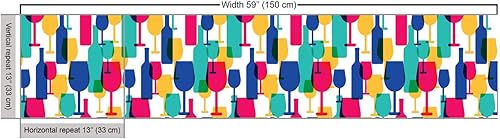 Miniatura 86 de Lunarable - Tela para amantes de perros de The Yard, patrón divertido de animales de dibujos animados en posiciones caprichosas estirando y Beige y