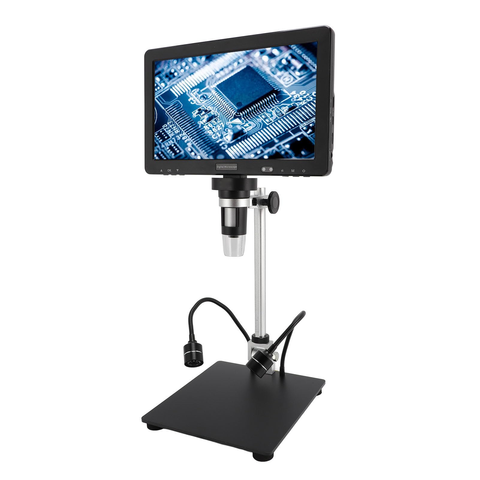 10. Zoll LCD Digitalmikroskop 1500x 20 MP Mikroskop -Vergrößerung mit 8 LED -Leuchten Fernbedienung HD Multimedia Interface Cable Digital IS Microskop 10 mit Zoll Digital