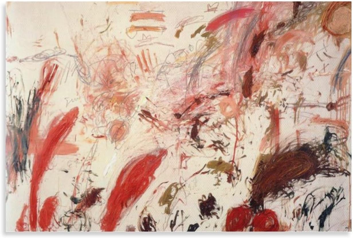 Amazon.co.jp: 抽象的なサイ・トゥオンブリーのポスターと版画《無題