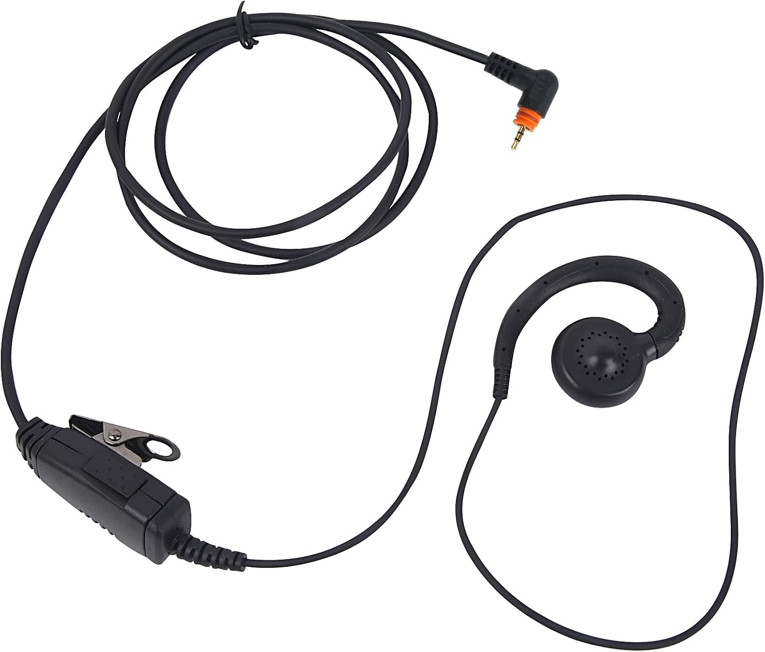 2pack C Swivel Earpiece Impact Headset with PTT Mic for Motorola Wave Radio DLR110 TLK100 TLK110 SL300 SL1600 SL2600 SL3500e SL4000 SL7000e SL7550 SL7550e SL7580 SL7580e SL7590 SL8550 SL1K SL1M