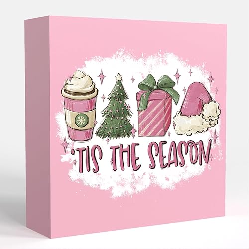 Miniatura 20 de Decoraciones de Árbol de Navidad, Decoración de Navidad, Regalos de Navidad para Mujeres, Decoraciones de Navidad para Interior, Letrero de Caja de