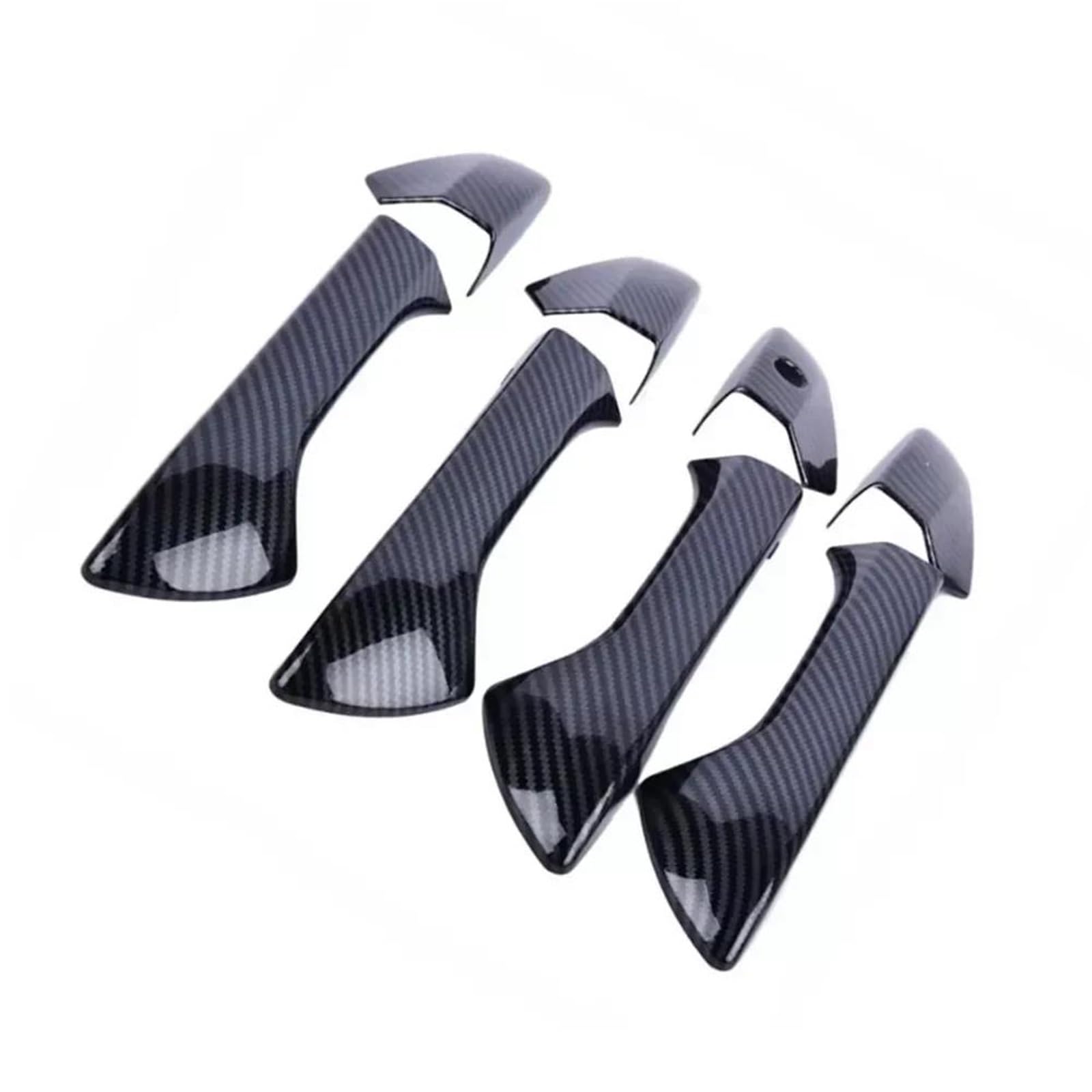 Yytemd Normal Carbon Car Exterior Door Handle Cover Moulding Protective Accessories For Accord For Sedan 2008-2012 Chrome(Normal Carbon)
