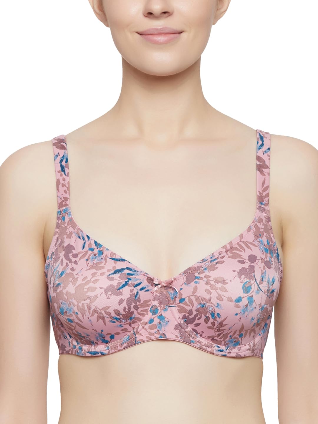 Triumph Minimizer Bra for Women Wired Non Padded Floral Bra My Flower Minimizer Series Full Coverage Soft Microfiber Lin