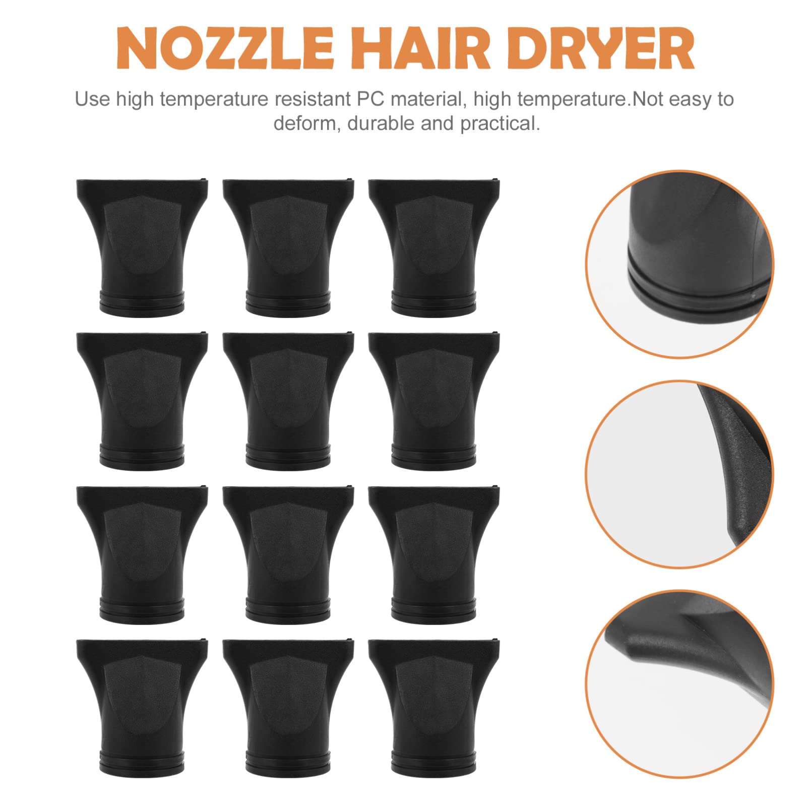 FOMIYES Hair Dryer Nozzle Kit Dryer Diffuser Styling Tool Hairdressing Tool Lightweight Design