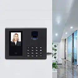 Relógio de Ponto, Máquina de Presença com Face, Cartão e Impressão Digital para Funcionários de Pequenas Empresas, Máquina de Entrada e Saída de Funcionários, Relógio de Ponto de Presença