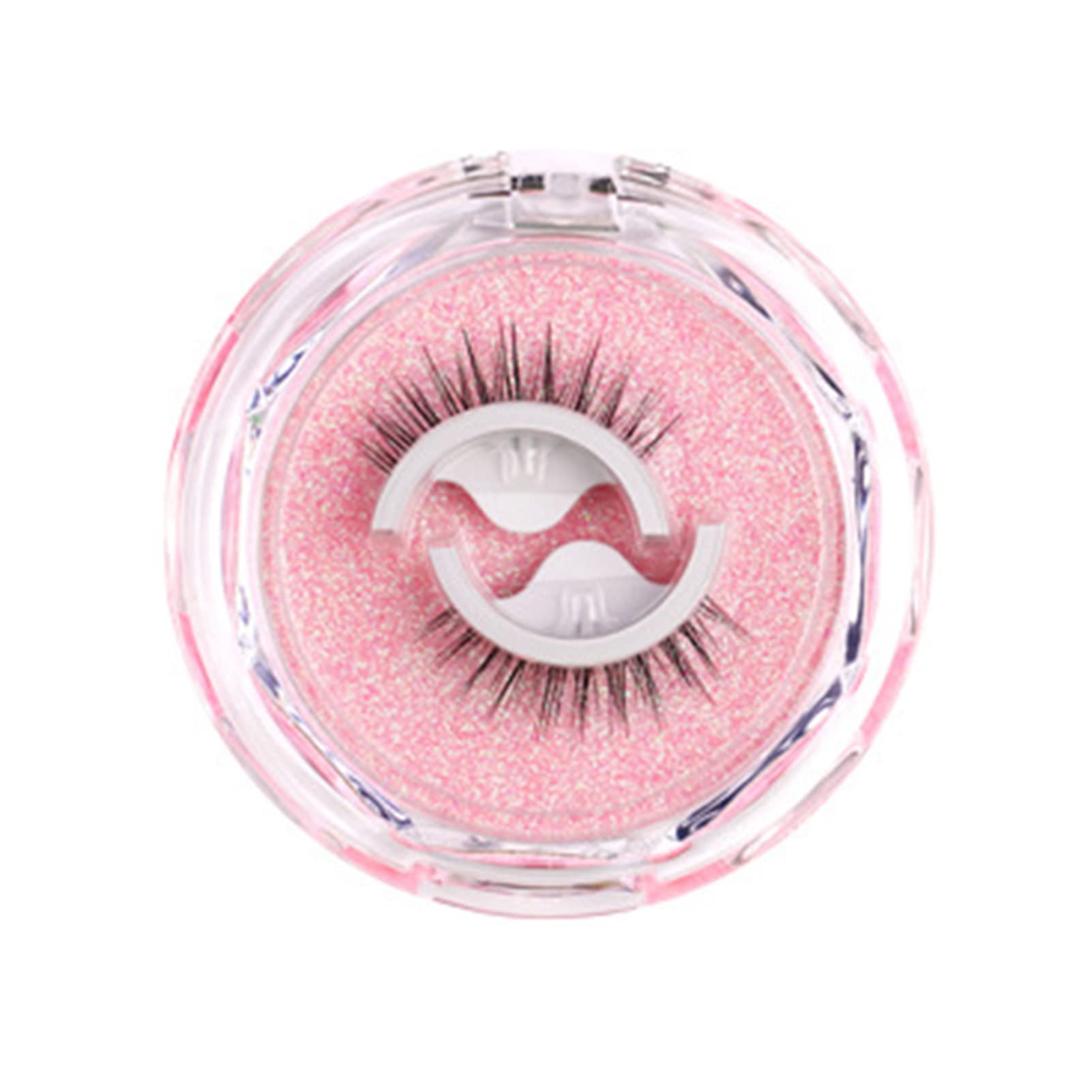1 Pair DIY False Eyelashes Eyelash Extensions 1 Pair False Eyelashes Realistic Self-adhesive Glue-free Chemical Fiber Makeup Extensions