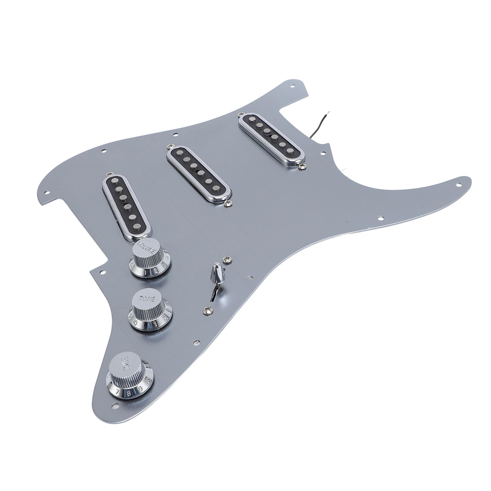 Yctze Wysokiej Jakości Maskownica Gitarowa ze Stopu Aluminium z 11 Otworami, Przetworniki Monocoil Gitary SSS i Standardowe - Stylowa Wymiana Płytki Rysującej Ulepszony Dźwięk i wydajność